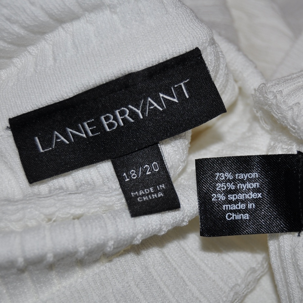 LANE BRYANT 3/4 SLEEVE OFF-THE-SHOULDER SWEATER A3 - Picture 8 of 8